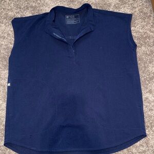 Figs Rafaela Navy Top